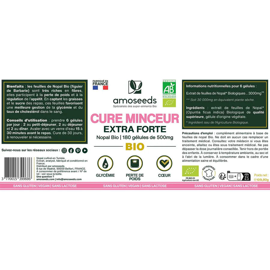 Cure Minceur Bio / 180 gélules
